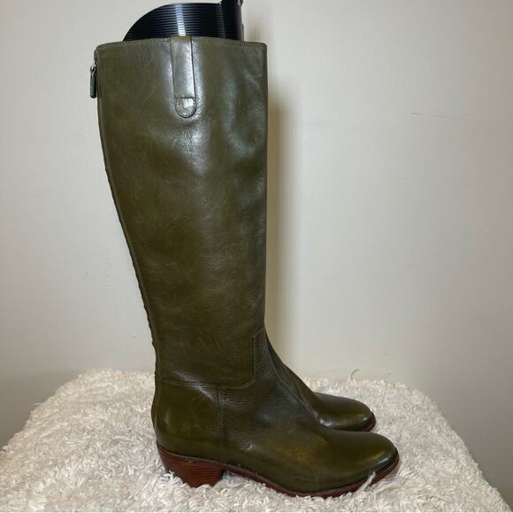 Cole Haan Green Leather Boots - Picture 2 of 9